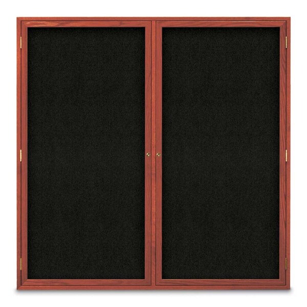 Sliding Door Indoor Enclosed Corkboard, 9
